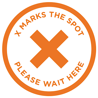 Visual Graphic Systems X Marks The Spot 12" Floor Graphic