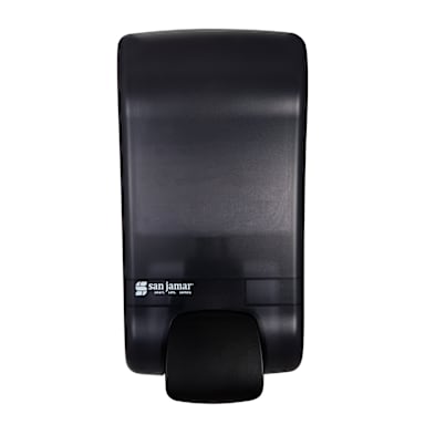 San Jamar S1300TBK Black 1300ML Bulk Sani/Soap Dispenser