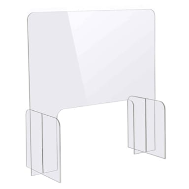 Bon Chef 90177-1 30" x 12" x 32" Tabletop Safety Shield with Window