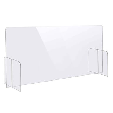 Bon Chef 90177-13 48" x 12" x 24" Tabletop Safety Shield