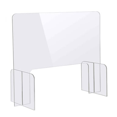 Bon Chef 90177-2 36" x 12" x 31-3/4" Tabletop Safety Shield w/ Window