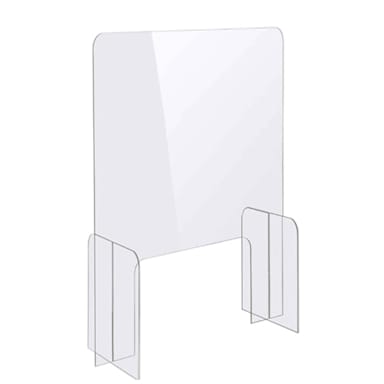 Bon Chef 90177-4 18" x 12" x 32" Tabletop Safety Shield with Window