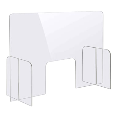 Bon Chef 90177-6 30" x 12" x 23-3/4" Tabletop Safety Shield w/ Window
