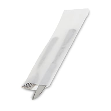 Bagcraft Papercon 10900039 2.75 x 10 Paper Bag f/ Flatware - 2000 / CS