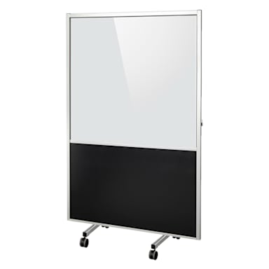 Bon Chef 90210-B-C Clear/Black 48" x 18" x 74" Partition/Safety Shield