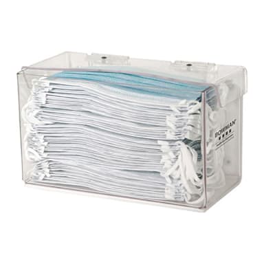 Bowman FD-005 Hinged Acrylic Earloop Mask Dispenser