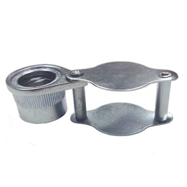 United Scientific MFC010 10X Folding Pocket Metal Loupe Magnifier