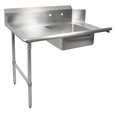 John Boos EDTS8-S30-L60-X Soiled Dishtable with 20" x 20" x 8" Sink