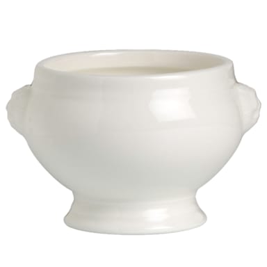 Folio 6940E6082 Stratford White 12 Oz. Lion Head Soup Bowl
