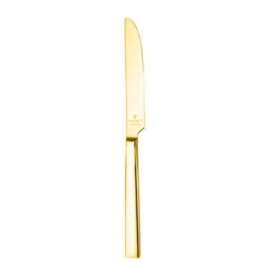 1880 Hospitality B408KDTF Chef's Table Gold Dinner Knife - Dozen