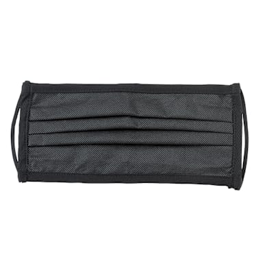 Mercer Culinary M69011BK Reusable Black Pleated Face Mask