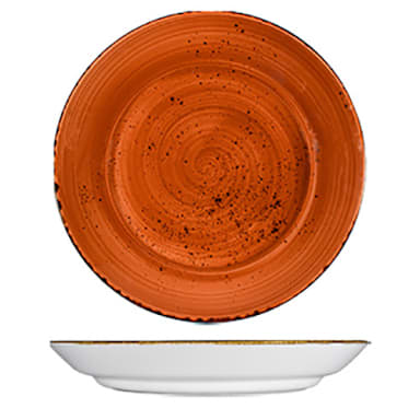 Vertex China LTC-E23 Terra Cotta 10 Oz. Coupe Entree Bowl