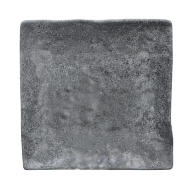 EGS D6118SQ-CO Basalt Coal 6" Square Melamine Plate - 6 / CS