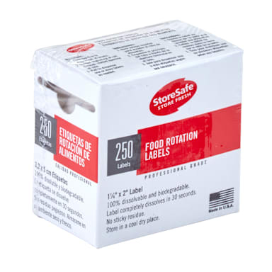 Cambro 1252SLB250 2" x 1.25" Storesafe Food Rotation Label