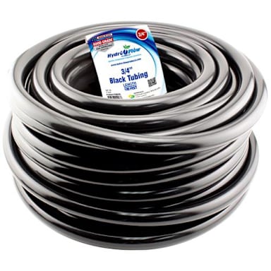 Hydro Flow Vinyl Tubing Black 3/4 in ID - 1 in OD 100 ft Roll