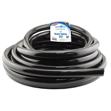 Hydro Flow Vinyl Tubing Black 1 in ID - 1.25 in OD 50 ft Roll