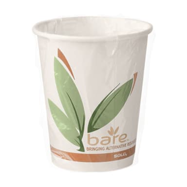Solo W370RC-J8484 Bare By Solo 10 Oz. Paper Hot Cup