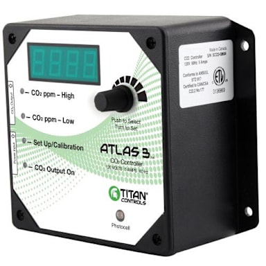 Titan Controls Atlas 3 - Day/Night CO2 Monitor/Controller