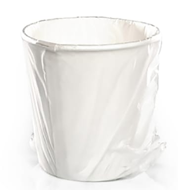 Int'l Paper 110352098 Poly/Paper White 10 Ounce Hot Cup - 1000 / CS