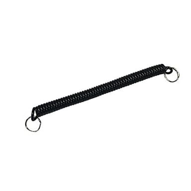 Darling Foodservice Black Coiled Tether with End Rings - 5 / PK