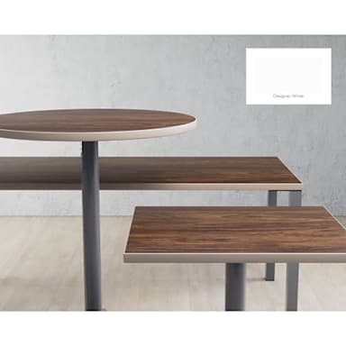 White RightEdge 30" x 96" Tabletop