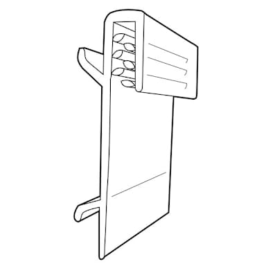 Darling Foodservice Clear 1-1/4"H Gripper UPC Tag/Sign Holder