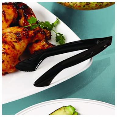 Sabert UBK36PPT Black Snap N Serv 9" Serving Tong
