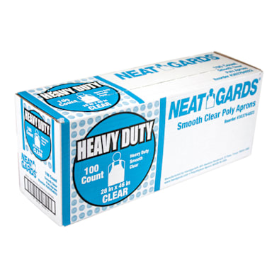 Handgards 303764023 Clear Heavy Duty Disposable Apron