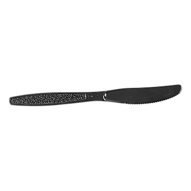 Darling Foodservice Wrapped Black Plastic Knife - 1000 / CS