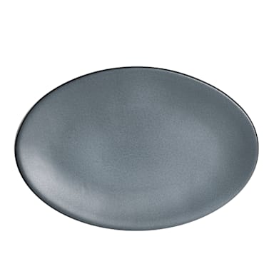 Zaba A941P129 Valora Matte Gray 8" x 6" Platter