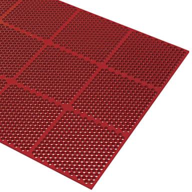 Cactus Mat 2535-R32 Red Honeycomb 2' x 3' Floor Mat