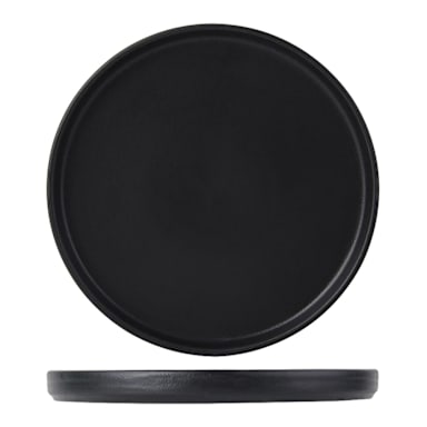 Tuxton VBAS082 Zion Matte Black 8-1/4" Plate