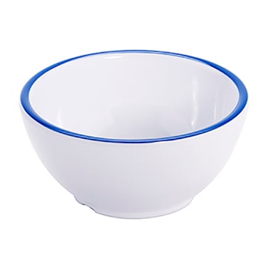 G.E.T. B-140-W/CB Settlement Bistro Wh/Blue 14 Oz Salad Bowl