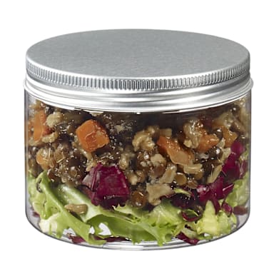 Solia BU14005C Tornillo Clear 9.3 Oz. Jar with Aluminum Lid