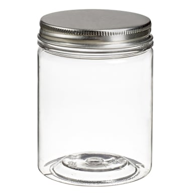 Solia BU14006C Tornillo Clear 7.1 Oz. Jar with Aluminum Lid