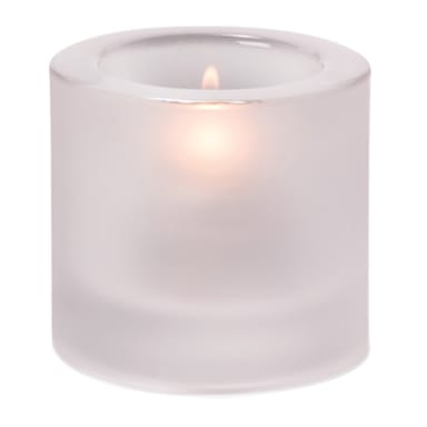Hollowick 5140F Satin Crystal 2-3/4" x 2-7/8" Tealight Lamp