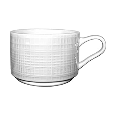 International Tableware DR-23 Dresden Bright White 9 Oz. Cup