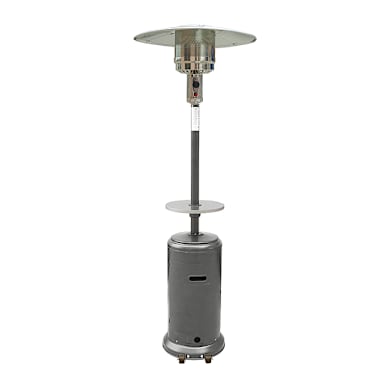 AZ Patio Heaters HLDS01-CBT Hammered Silver Patio Heater with Table