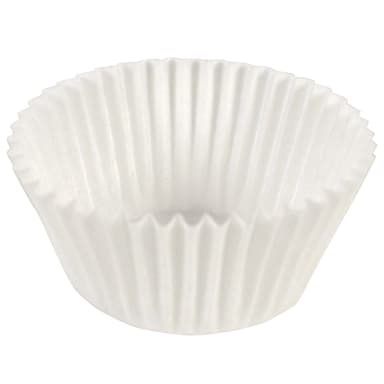 Darling Foodservice White Fluted 2.5" Baking Cup - 2000 / CS