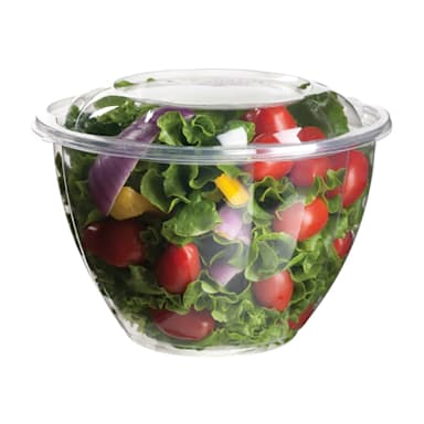 Eco Products EP-SB48 Clear 48 Ounce Salad Bowl with Lid