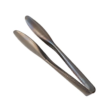 American Metalcraft BLHT6 Black Hammered 6" Serving Tong