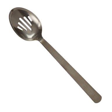 American Metalcraft BLHSS Black Hammered 11.75" Serving Spoon