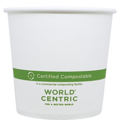 World Centric BO-PA-24 White 24 Ounce Paper Bowl