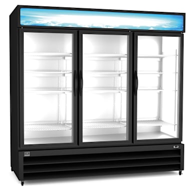 Kelvinator KCHGM72F 72 Cu Ft Glass Door Merchandiser Freezer