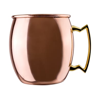Steelite 7340MW001 16 Oz. Moscow Mule Mug w/ Brass Handle