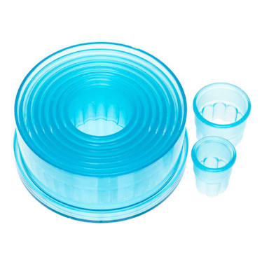 Ateco 5707 9-Pc. ABS Fluted Round Cutter Set