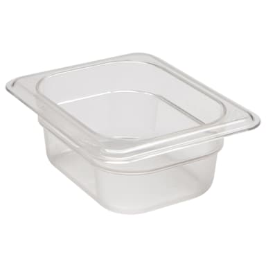 Cambro 82CW135 Camwear Clear 1/8 Size x 2-1/2"D Food Pan