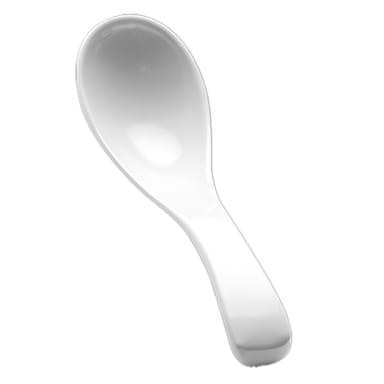 Elite Global Solutions C-9-W Zen Melamine 5-3/4" Soup Spoon - 6 / CS