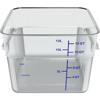 Carlisle 1195407 Squares Clear 12 Quart Food Storage Container