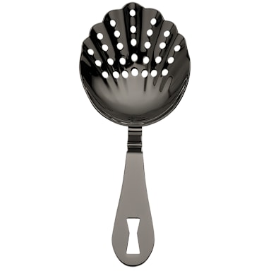 Mercer Culinary M37029BK Gun Metal Black 7" Julep Strainer